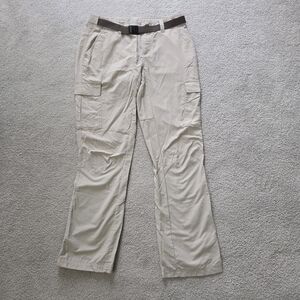 Columbia Women's Hiking Pants Beige Cargo Pants Women's 4 Short